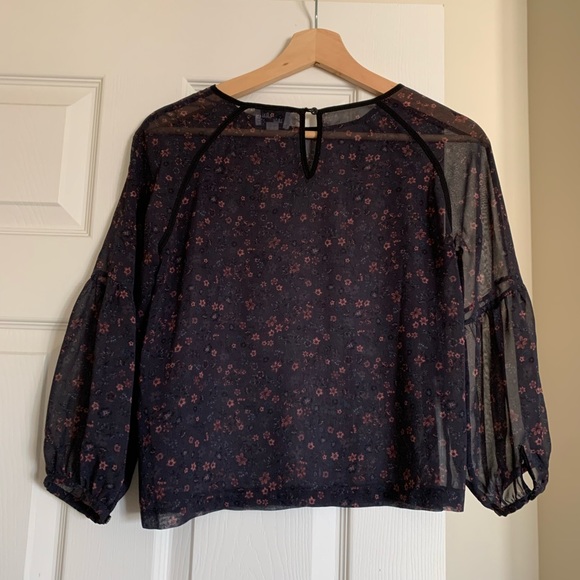 Frank and Oak Sheer Floral Blouse - Picture 2 of 4